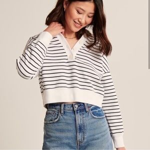 Abercrombie & Fitch - Johnny Collar Button-Up Sweatshirt